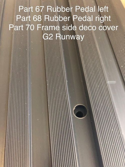 Hovedbilde Rubber Pedal (left) Part 67 G2 Runway