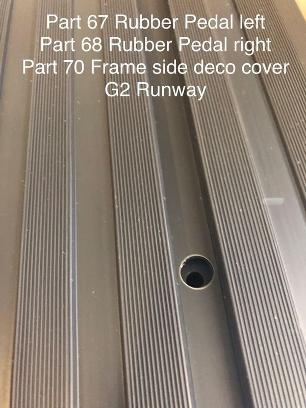 Rubber Pedal (left) Part 67 G2 Runway