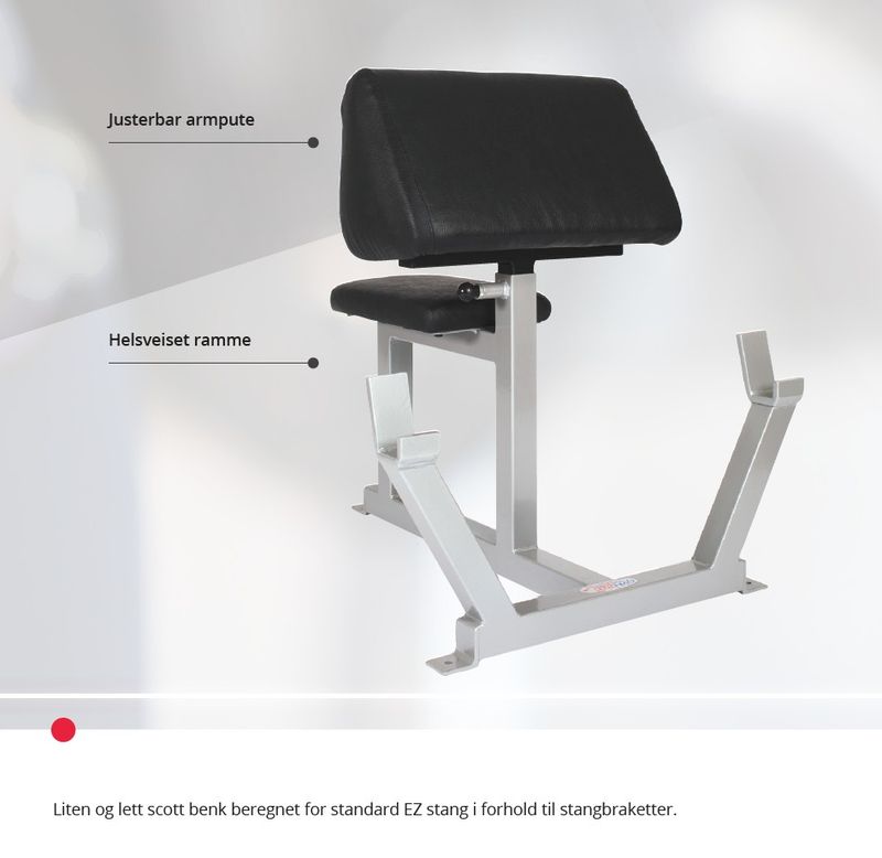 GYM2000 Sittende Curl benk